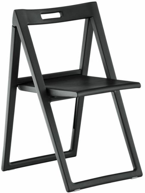 Стул пластиковый складной Enjoy черный 490х500х775 мм