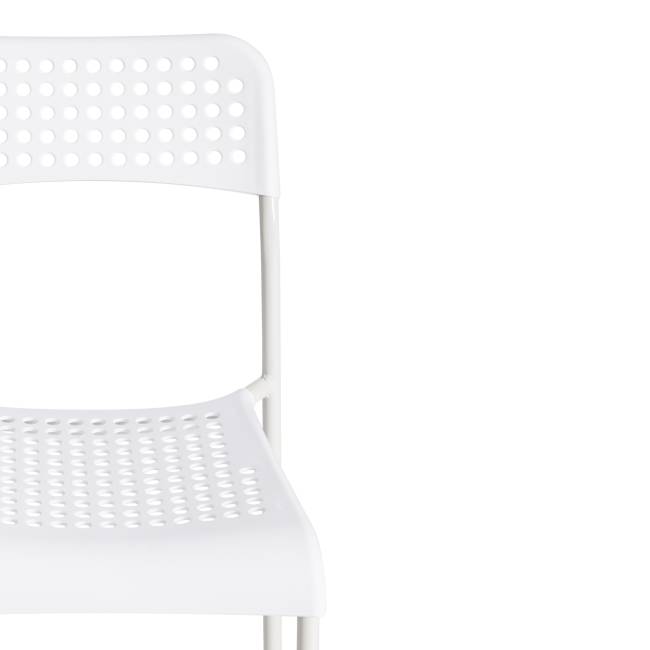 Стул ADDE (mod. C-049) / 1 шт. в упаковке металл/пластик, 39 х 49 х 78 см, White (белый) белый металл/пластик