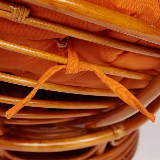 Кресло-качалка PAPASAN/ПАПАСАН w 23/01 B /с подушкой/ 115х78х104 см, Cognac (коньяк), ткань Оранжевый, С 23 Cognac (коньяк) Кресло-качалка PAPASAN/ПАПАСАН w 23/01 B /с подушкой/ 115х78х104 см, Cognac (коньяк), ткань Оранжевый, С 23 Cognac (коньяк)