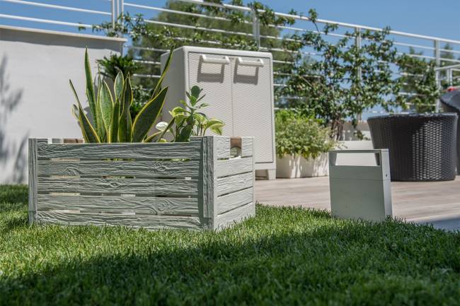 Ящик пластиковый складной Toomax Florida 50л, светло-серый Ящик пластиковый складной Toomax Florida 50л, светло-серый