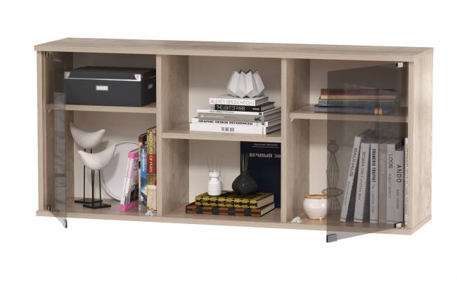 Шкаф навесной Бостон 10.51 цвет дуб эндгрейн элегантный