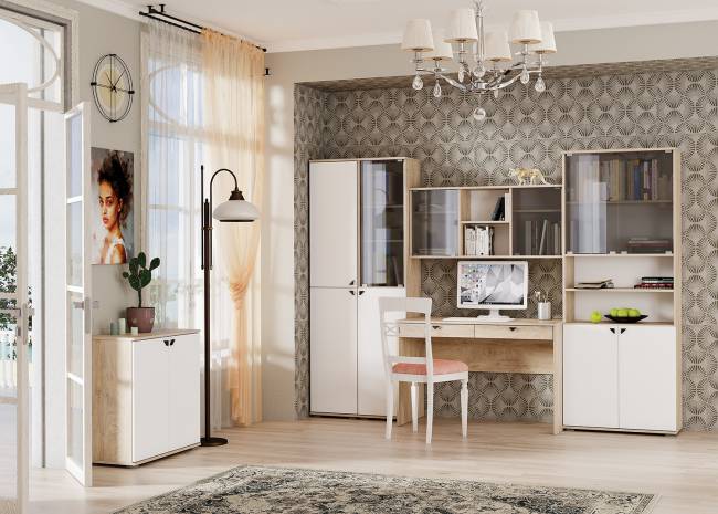 Шкаф навесной Бостон 10.51 цвет дуб эндгрейн элегантный