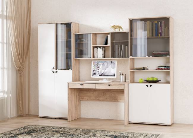 Шкаф навесной Бостон 10.51 цвет дуб эндгрейн элегантный