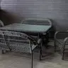 Обеденная группа GIZA XL (Гиза) коричневая из искусственного ротанга