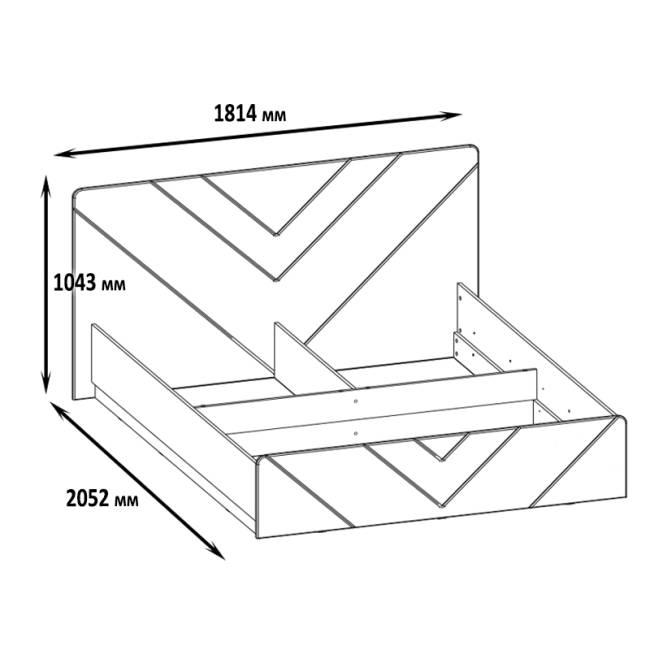 Кровать 1600 Амели 11.31 цвет шёлковый камень/бетон чикаго беж Кровать 1600 Амели 11.31 цвет шёлковый камень/бетон чикаго беж