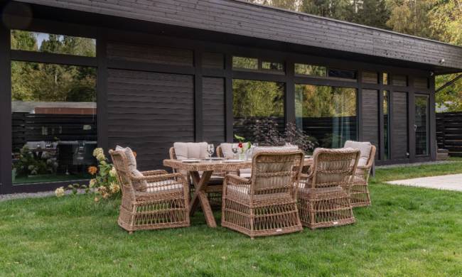 Обеденный комплект ISABELLA из искусственного ротанга