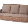 "Гляссе" диван трехместный из искусственного ротанга, цвет коричневый "Гляссе" диван трехместный из искусственного ротанга, цвет коричневый
