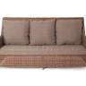 "Гляссе" диван трехместный из искусственного ротанга, цвет коричневый "Гляссе" диван трехместный из искусственного ротанга, цвет коричневый