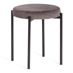 Табурет REVO (mod. 7034) ткань/металл, 44 х 44 х 47 см, темно-серый barkhat 14/черный темно-серый barkhat 14/черный ткань/металл
