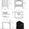 Чугунная печь Kratki Koza/K6/W (c вод.контуром)