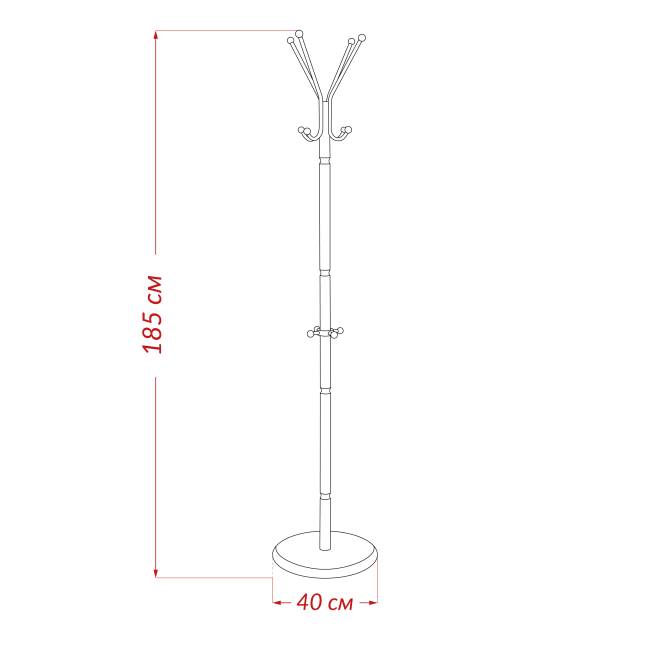 Вешалка напольная Leset Галант-1 Венге Вешалка напольная Leset Галант-1 Венге