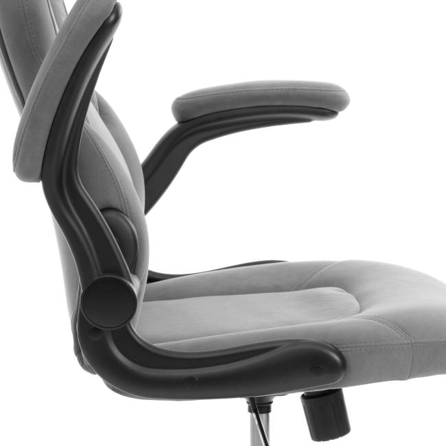 Кресло BAZUKA metalBL велюр, серый, 29 серый велюр