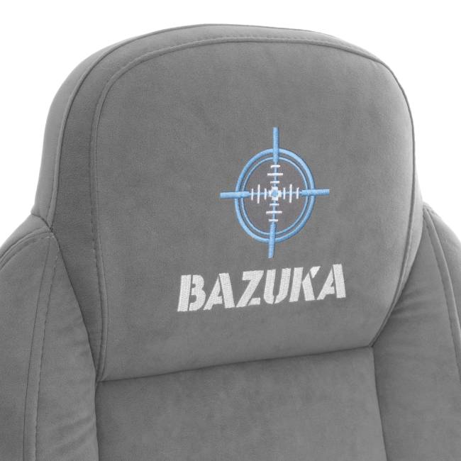 Кресло BAZUKA metalBL велюр, серый, 29 серый велюр