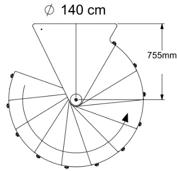Винтовая лестница Montreal Classic d160 Винтовая лестница Montreal Classic d160