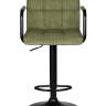 Стул барный DOBRIN KRUGER ARM BLACK, зеленый вельвет (LAR-E2041-7)