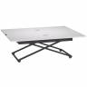 Стол универсальный трансформируемый АНДРЭ Loft ЛДСП белый/чёрный