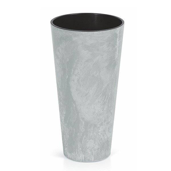 Кашпо для цветов "Prosperplast Tubus Slim Beton", бетон, 64+35л Кашпо для цветов "Prosperplast Tubus Slim Beton", бетон, 64+35л