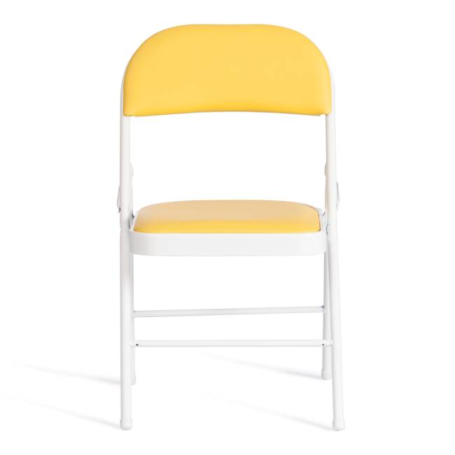 Стул складной FOLDER (mod. 3022G) / 1 шт. в упаковке каркас: металл, сиденье/спинка: экокожа, 46.5 х 47.5 х 79 см, yellow (желтый) / white (белый) желтый, белый каркас: металл, сиденье/спинка: экокожа Стул складной FOLDER (mod. 3022G) / 1 шт. в упаковке каркас: металл, сиденье/спинка: экокожа, 46.5 х 47.5 х 79 см, yellow (желтый) / white (белый) желтый, белый каркас: металл, сиденье/спинка: экокожа