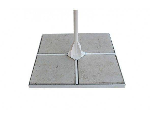 Зонт уличный 3,5М круглый, стальной каркас, с подставкой