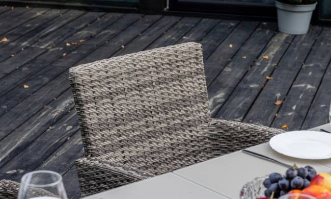 LUDWIG + FIONA обеденный комплект серого цвета