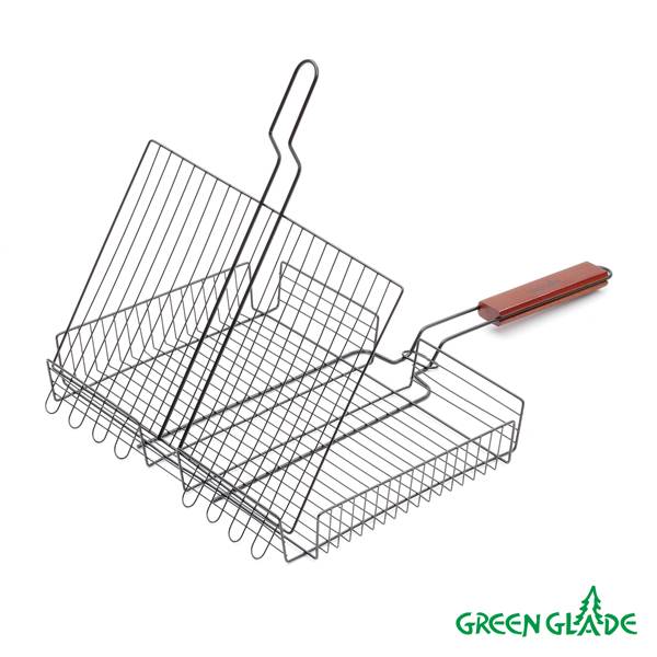 Двойная объемная решетка-гриль антипригарная 7001 Двойная объемная решетка-гриль антипригарная 7001