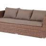 "Капучино" диван из искусственного ротанга трехместный, цвет коричневый "Капучино" диван из искусственного ротанга трехместный, цвет коричневый