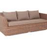 "Капучино" диван из искусственного ротанга трехместный, цвет коричневый "Капучино" диван из искусственного ротанга трехместный, цвет коричневый