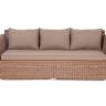 "Капучино" диван из искусственного ротанга трехместный, цвет коричневый "Капучино" диван из искусственного ротанга трехместный, цвет коричневый