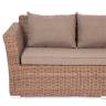 "Капучино" диван из искусственного ротанга трехместный, цвет коричневый "Капучино" диван из искусственного ротанга трехместный, цвет коричневый