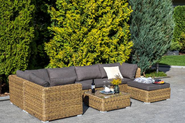 "Лунго" трансформирующаяся лаунж-зона из искусственного ротанга (гиацинт), цвет соломенный "Лунго" трансформирующаяся лаунж-зона из искусственного ротанга (гиацинт), цвет соломенный