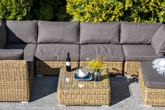 "Лунго" трансформирующаяся лаунж-зона из искусственного ротанга (гиацинт), цвет соломенный "Лунго" трансформирующаяся лаунж-зона из искусственного ротанга (гиацинт), цвет соломенный