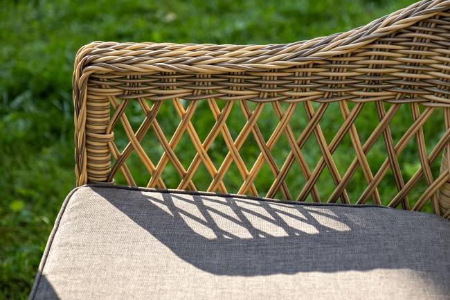 "Сицилия" обеденная группа плетеная, цвет соломенный "Сицилия" обеденная группа плетеная, цвет соломенный