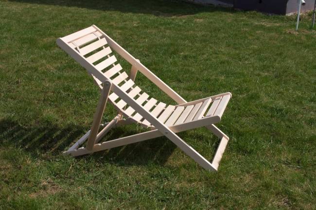 Шезлонг Кампари 45, Натуральное дерево Шезлонг Кампари 45, Натуральное дерево