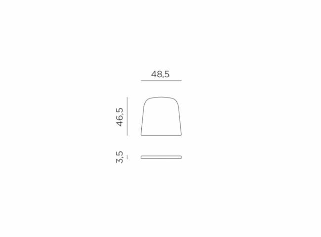 Подушка для кресла Net розовый 460х485х35 мм