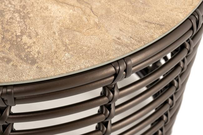 "Валенсия" журнальный столик из искусственного ротанга, цвет бронзовый "Валенсия" журнальный столик из искусственного ротанга, цвет бронзовый