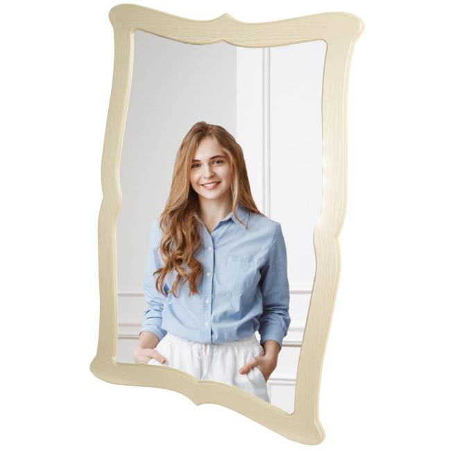 Зеркало навесное Берже 23 слоновая кость 97 см х 67 см Зеркало навесное Берже 23 слоновая кость 97 см х 67 см
