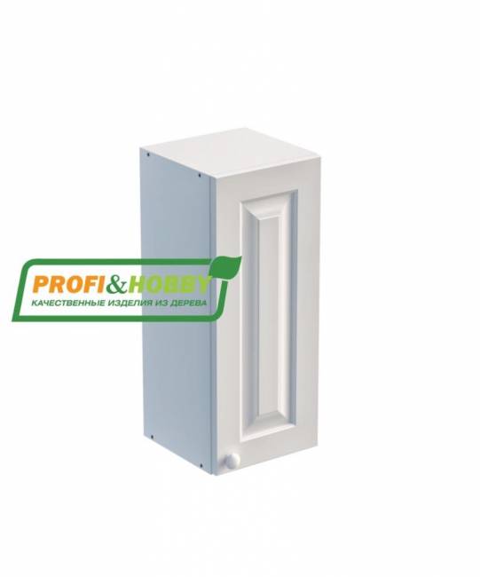 Шкаф навесной 300 х 300 х 720 филенка, сосна, бесцветный лак