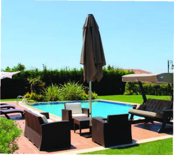 Зонт профессиональный 4х4 м Lux Telescopic Manuel 4000х4000 мм Зонт профессиональный 4х4 м Lux Telescopic Manuel 4000х4000 мм