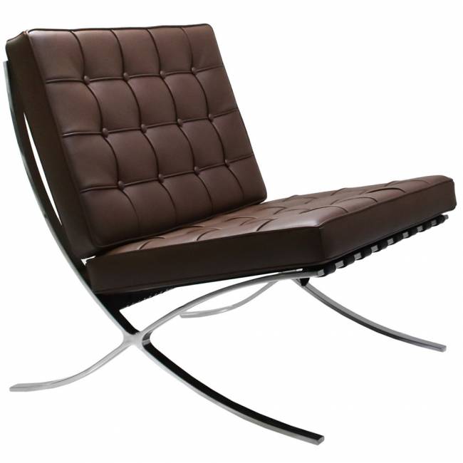 Кресло BARCELONA CHAIR коричневый Кресло BARCELONA CHAIR коричневый