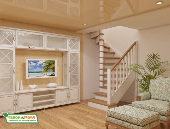 Деревянная лестница ЛС-05м под покраску Деревянная лестница ЛС-05м под покраску