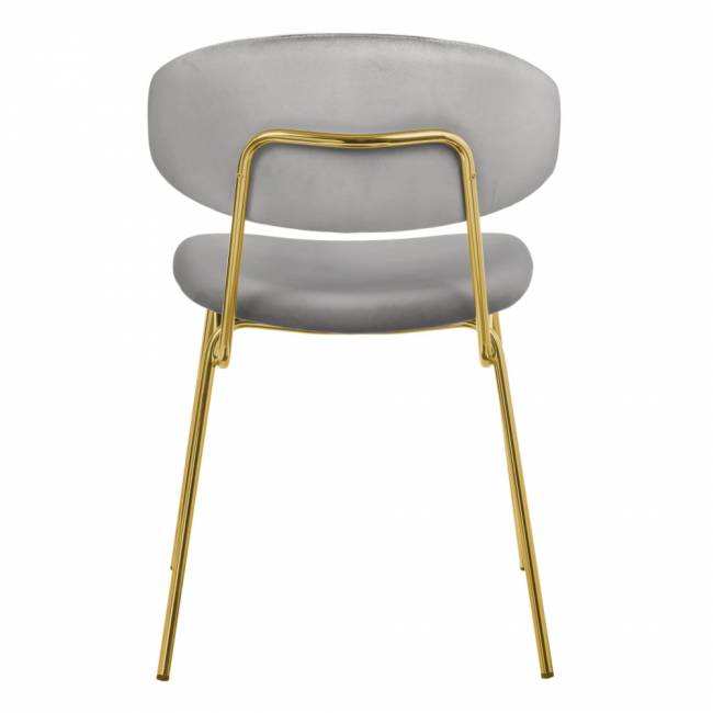 Стул Elle серый с золотыми ножками Стул Elle серый с золотыми ножками