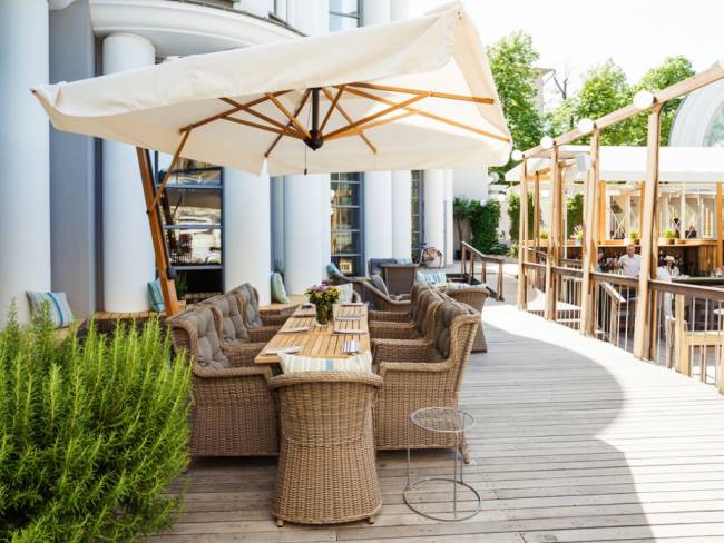 Зонт профессиональный 3х4 м Palladio Braccio имитация ироко, слоновая кость 3000х4000 мм Зонт профессиональный 3х4 м Palladio Braccio имитация ироко, слоновая кость 3000х4000 мм