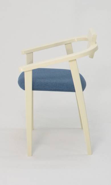 Стул-кресло Челси ПМ слоновая кость синий Стул-кресло Челси ПМ слоновая кость синий