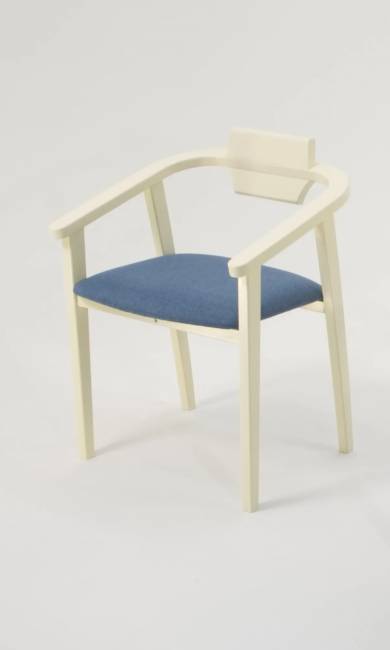 Стул-кресло Челси ПМ слоновая кость синий Стул-кресло Челси ПМ слоновая кость синий