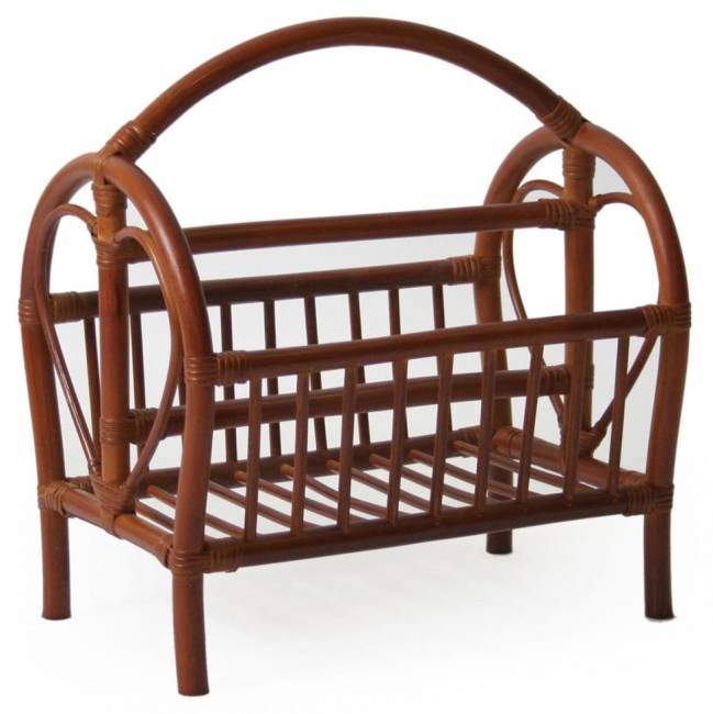 Газетница из ротанга коричневый