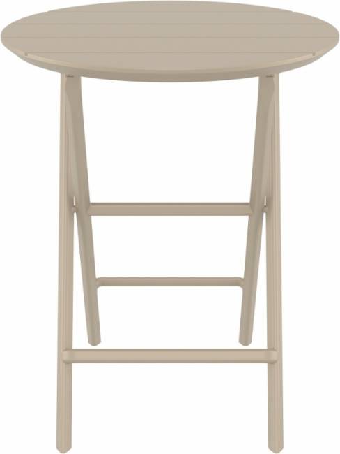 Стол пластиковый складной Helen Folding Table Ø60 бежевый Ø600х740 мм Стол пластиковый складной Helen Folding Table Ø60 бежевый Ø600х740 мм