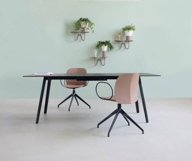 Ваза для цветов Mimosa лен, карамельный Ø245х250 мм