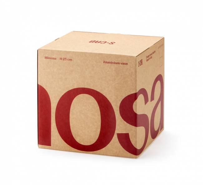 Ваза для цветов Mimosa лен, карамельный Ø245х250 мм