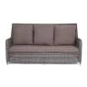 "Гляссе" диван трехместный из искусственного ротанга, цвет графит "Гляссе" диван трехместный из искусственного ротанга, цвет графит