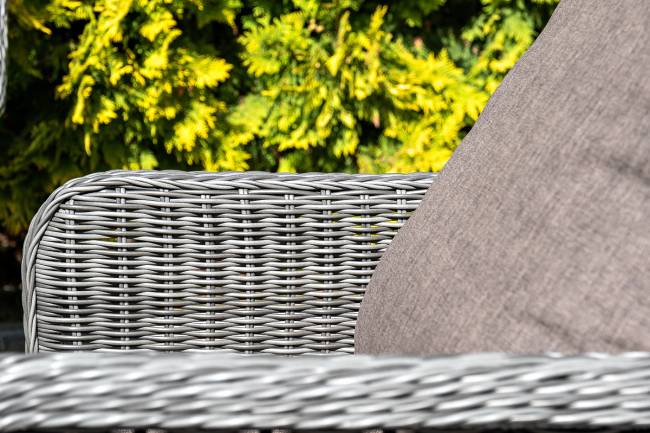 "Гляссе" диван трехместный из искусственного ротанга, цвет графит "Гляссе" диван трехместный из искусственного ротанга, цвет графит